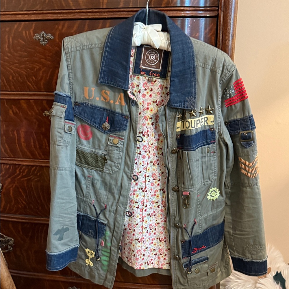 Double D Ranch Green and Blue Embroidered Jacket